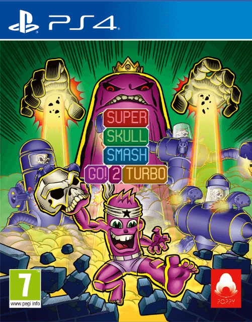 Super Skull Smash Go 2 Turbo box art for Playstation 4